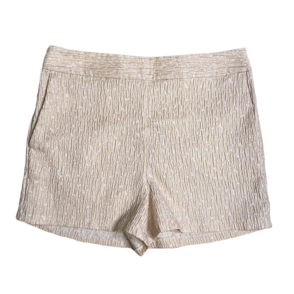 Express Pants - Express Light Peach Textured High Waist Shorts